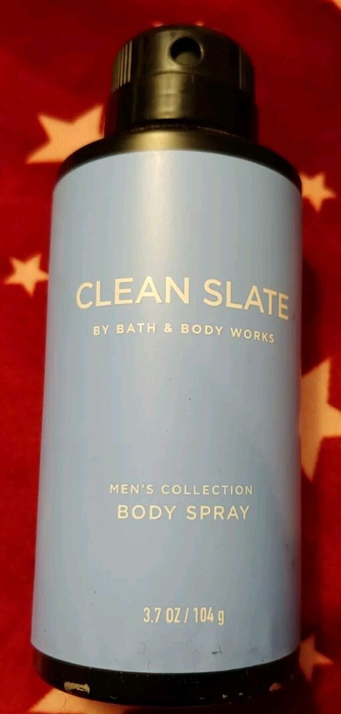 NEW Men's CLEAN SLATE Blue 3.7 oz Body Spray Bath & Body Works