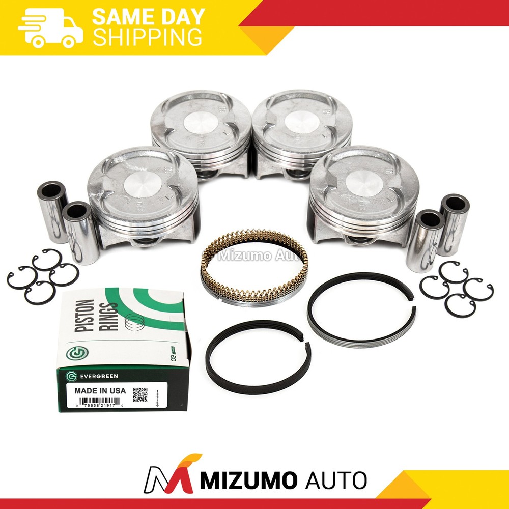 Pistons w/ Rings fit Honda Accord CR-V Element 2.4L DOHC K24A4 K24Z1 A8