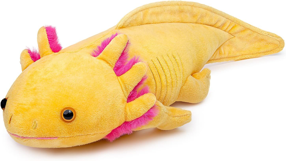 Giant Axolotl Plush-Yellow,31.5