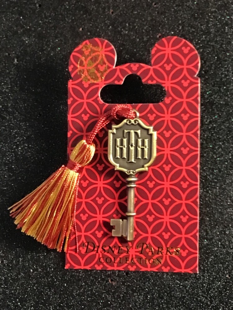 DISNEY WDW 2015 TWILIGHT ZONE TOWER OF TERROR BRONZE HOTEL KEY WITH TASSEL PIN