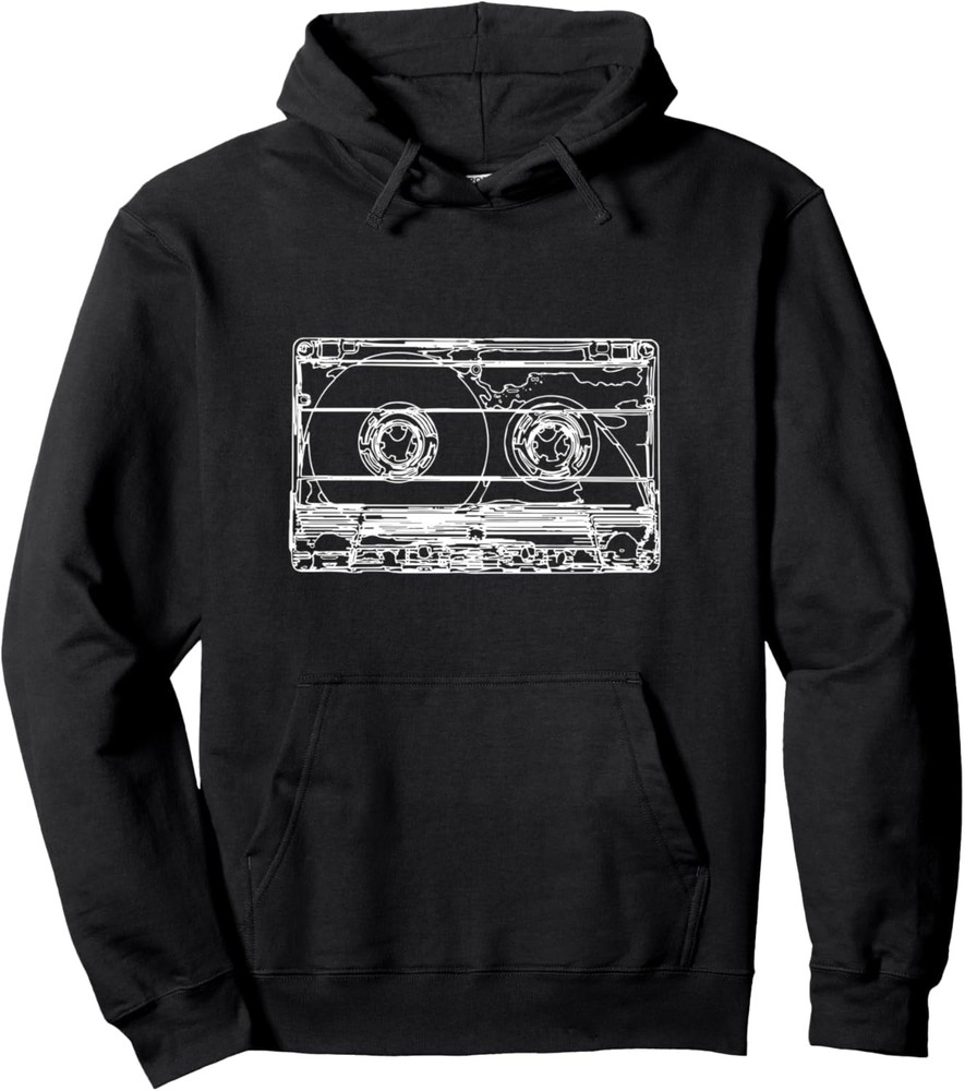 Retro Mixtape Cassette Tape 90s Party Outfit Oldschool Pullover Hoodie◇