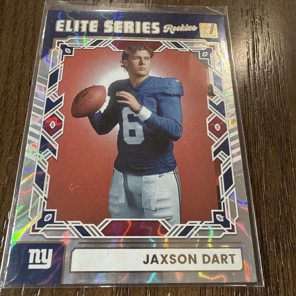 2025 Panini Donruss Elite Series Rookies #ESR-JDT Jaxson Dart RC Holo SP Giants