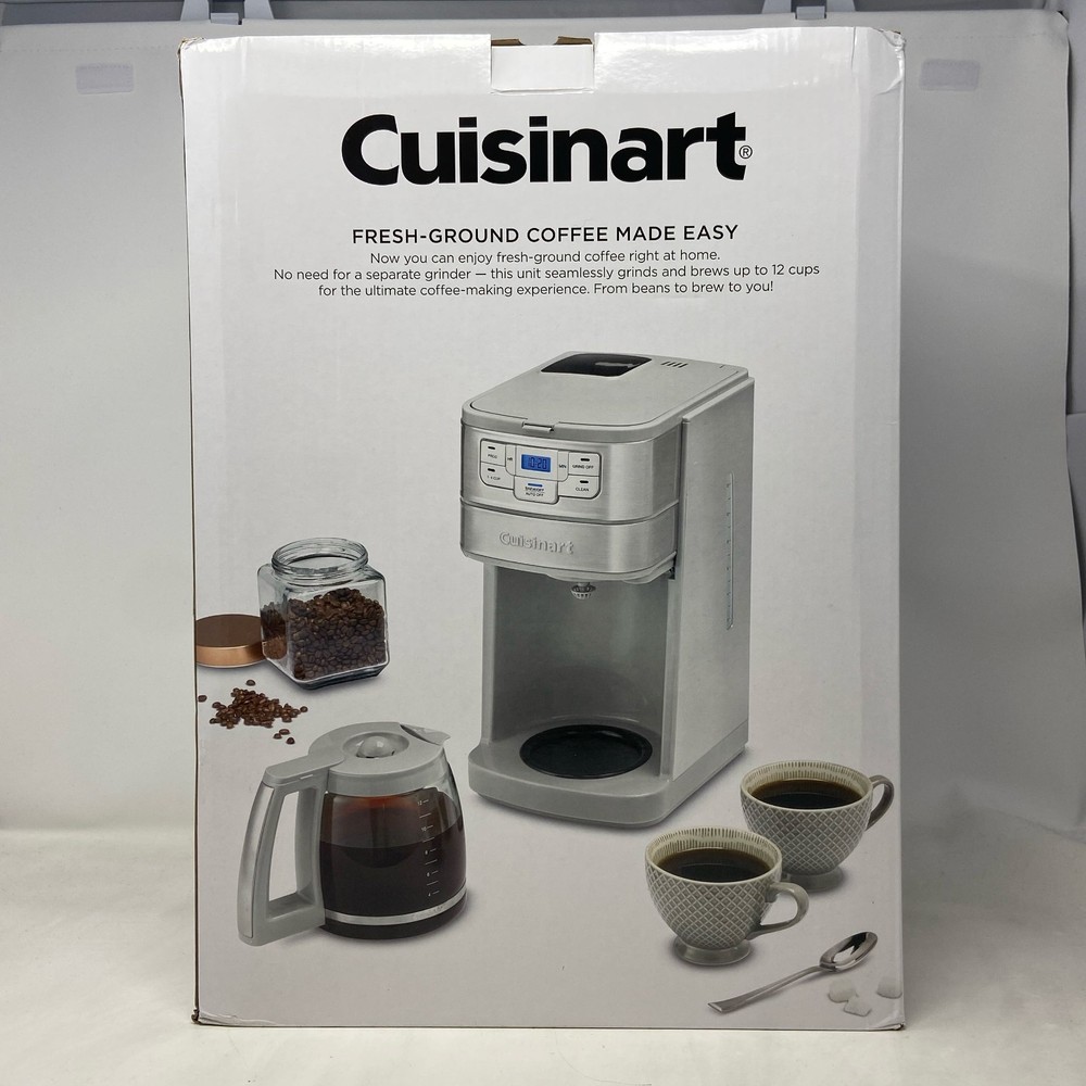 Cuisinart 12-Cup Grind & Brew Coffee Maker, Stainless, Glass Carafe