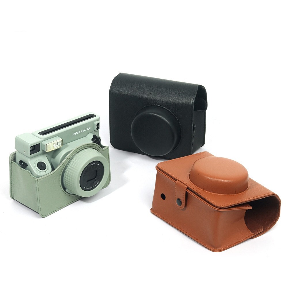 For Fujifilm Film Camera Bag for Instax wide 400 Camera Case PU Leather Soft