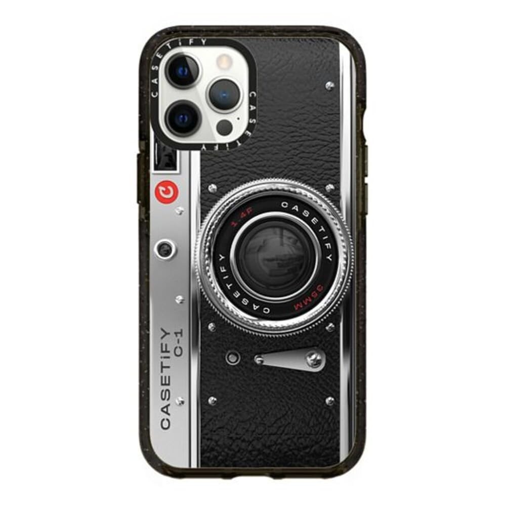 Shockproof Slim Fit Clear Black Protective Phone Case for iPhone 12 Max