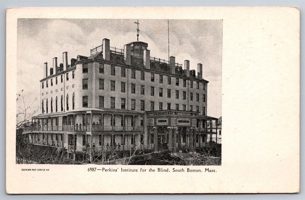 Perkins Institute For The Blind South Boston Mass C1900's UDB Postcard P21