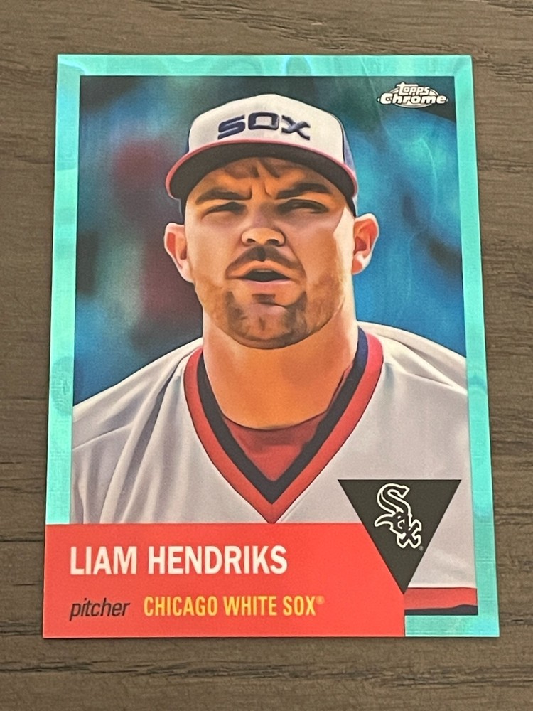 2022 Topps Chrome Platinum Aqua Lava Refractor Liam Hendriks #261 Serial #ed 299 A