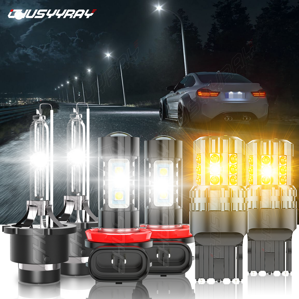 For Infiniti FX35 2006-2012 Headlight High/Low+Fog Light+Turn Signal Lamp Bulbs