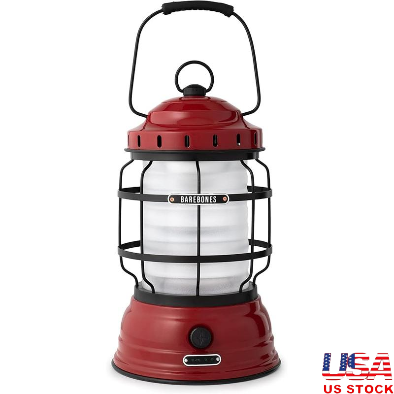 Forest LED Lantern Vintage Rechargeable W/Adjustable Brightness Camping Backyard