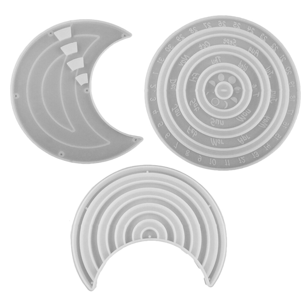 3Pcs Resin Silicone Soap Molds Resin Art Molds Candle Resin Epoxy Resin Crafts