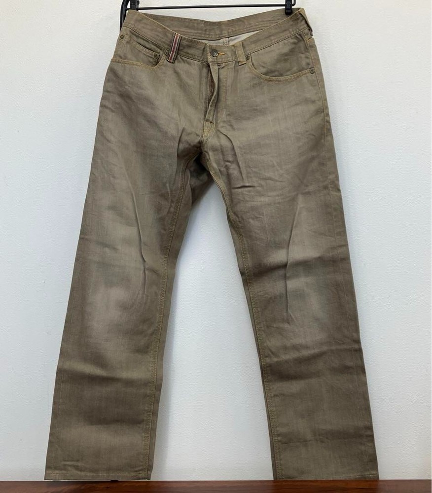 Burberry Denim Pants Jeans Bottoms Straight Khaki Cotton Men Size W32 Used