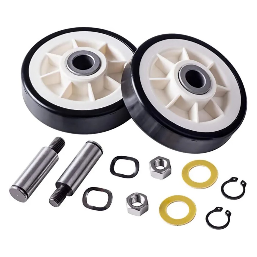 New Dryer Roller Wheel Drum Support Kit Replacement Part For Maytag 303373K 2Pcs