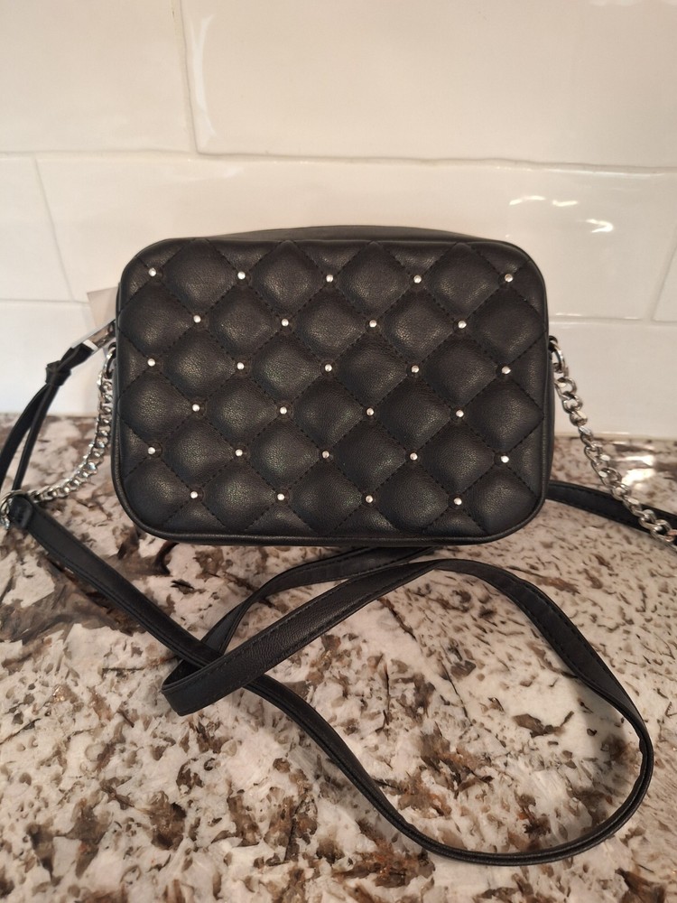 NWT Rebecca Minkoff Small Diamond Quilted Studded Crossbody Bag NEW