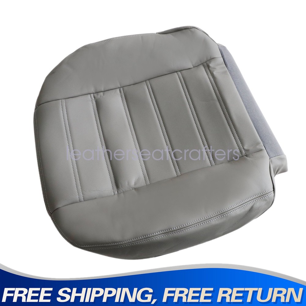New Driver Side Bottom Leather Seat Cover Gray For 2003 to 2007 Hummer H2