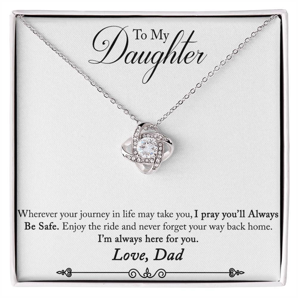 Daughter Journey Knot Necklace