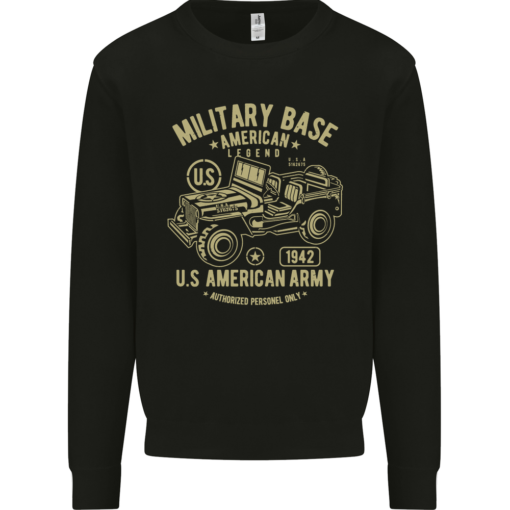 Men's US Army 4x4 Off-Road Military Base Sweatshirt  