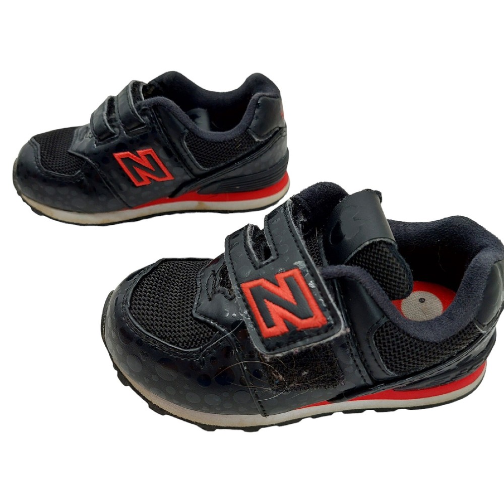New Balance Disney shoes toddler  6 black red Minnie Mouse kids