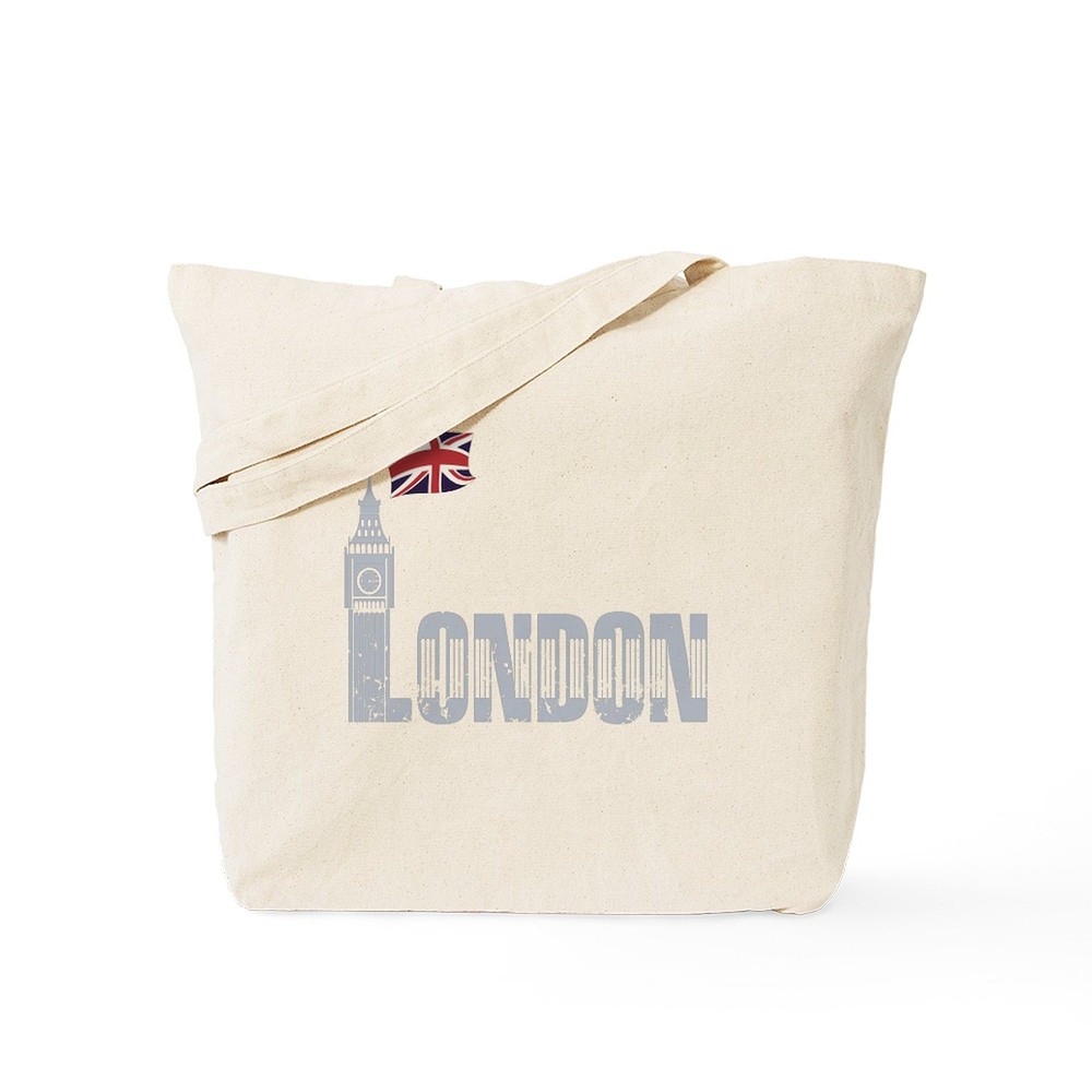 CafePress London Natural Canvas Tote Bag, Cloth Shopping Bag (884481360)