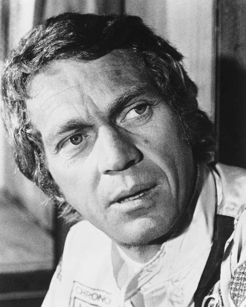 Steve McQueen as racing driver Michael Delaney in Le Mans Lee H Ka- Old Photo 2