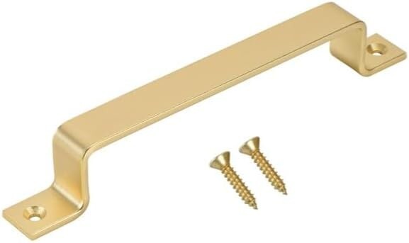 RELIABILT 10 Inch Soft Gold Single Barn Door Handle Kit 3635280 for Indoor Use