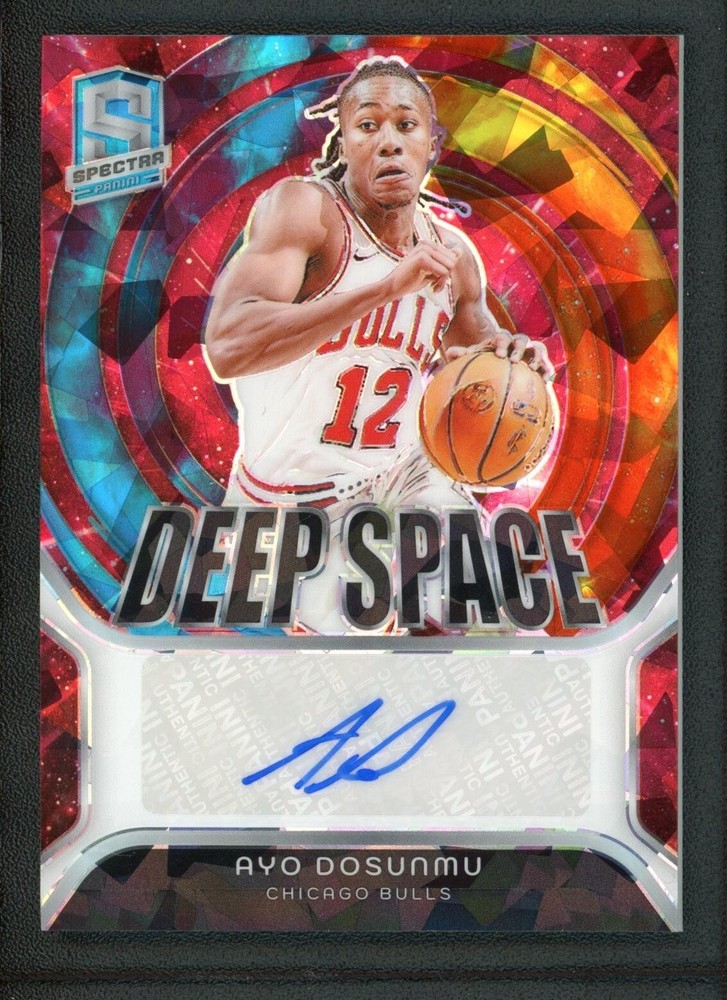 2023-24 AYO DOSUNMU 36/49 AUTO PANINI SPECTRA DEEP SPACE ICE AUTOGRAPHS