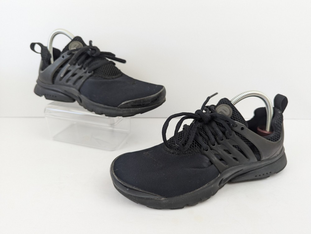 Nike Presto Run (GS) Triple Black Running Walking Shoes 833875-003 Kids US 6Y