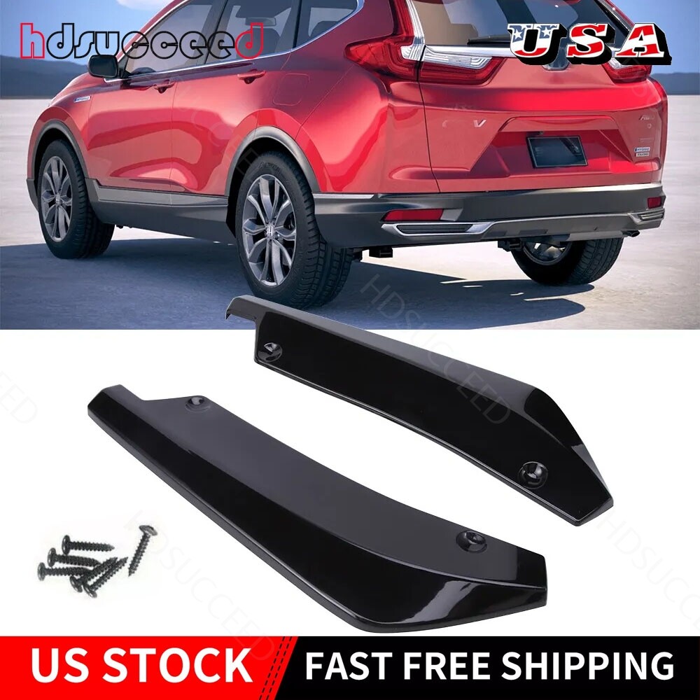 For Honda Accord Civic Rear Spats Bumper Lip Splitter Diffuser Canard Spoiler A+