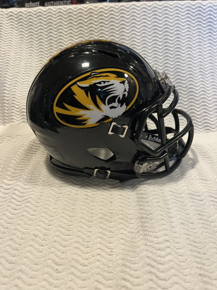 MISSOURI TIGERS SPEED MINI FOOTBALL NCAA HELMET RIDDELL!