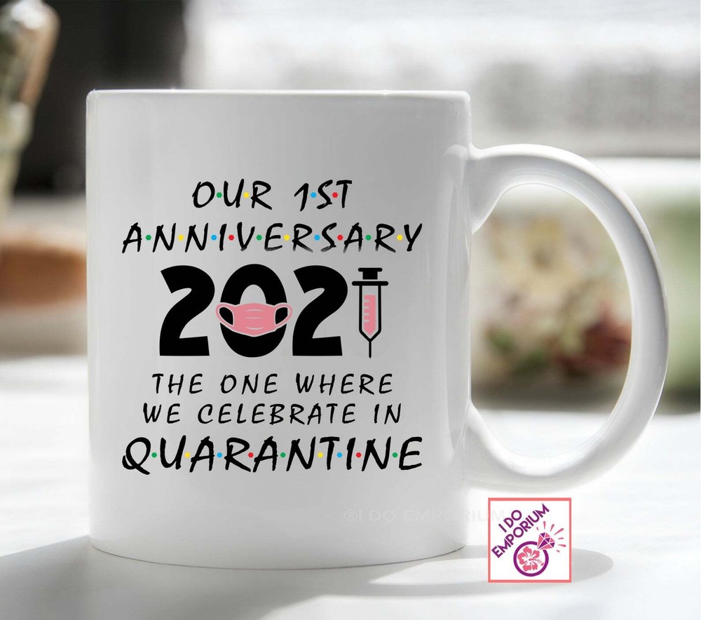 Anniversary Celebration Quarantine Mug Custom Anniversary Gift For Husband For