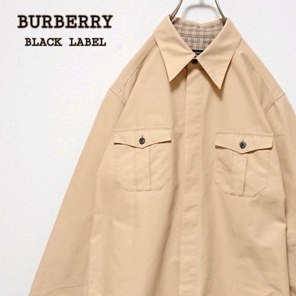 Burberry Nylon Shirt Jacket Men's Fashion from Japan