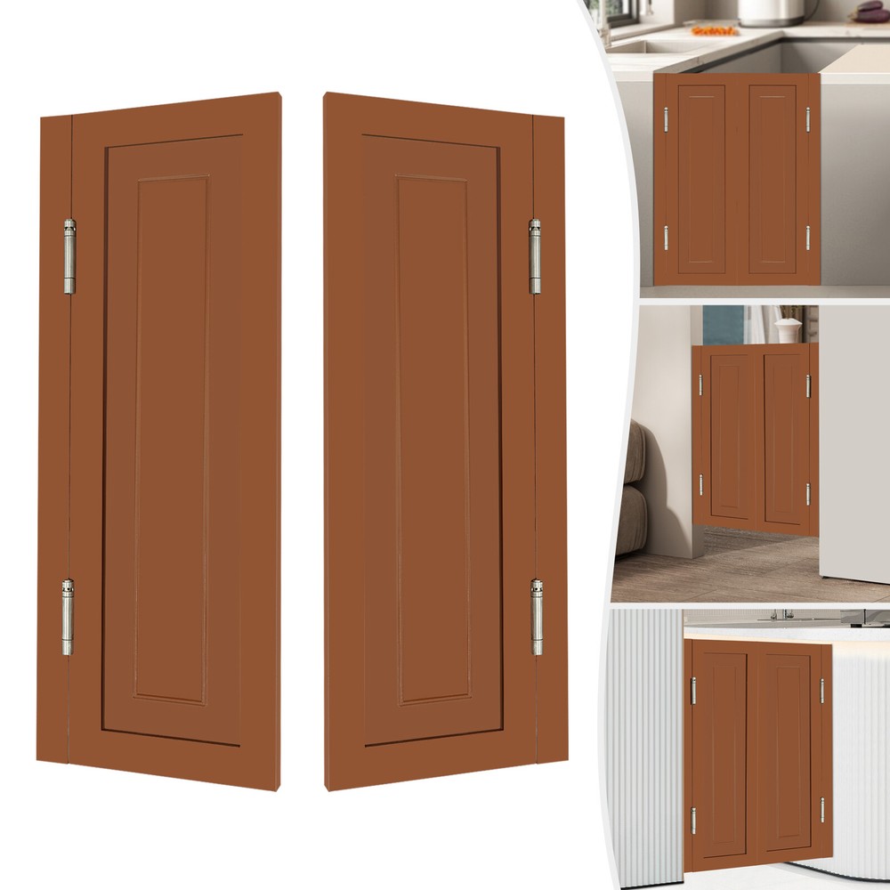 27.56x35.43 Wood Double Swinging Cafe Door with Hinges-image