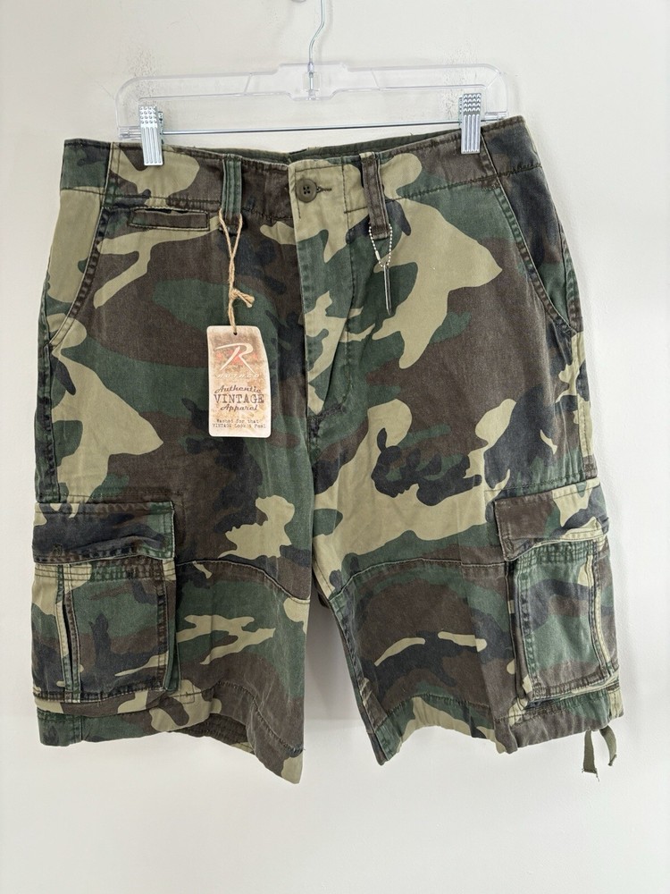 Rothco Tactical Shorts Mens 35x11 Medium Reg Camo Cargo Shorts Army Infantry