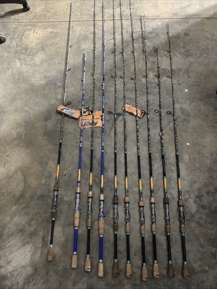 Lot Of 10 Broken Profishiency Fishing Rods (BROKEN/FOR PARTS)