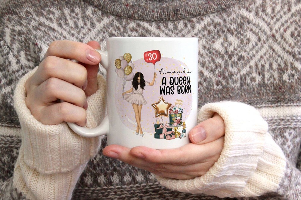 Personalised Birthday Mug Birthday Gift Gift For Her 21st Birthday Gift 30th