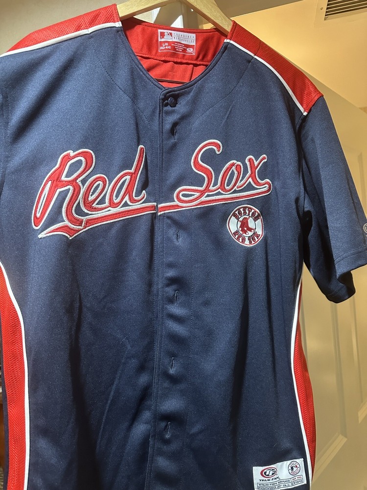 Boston Red Sox Men's Large True Fan MLB Baseball Jersey Shirt