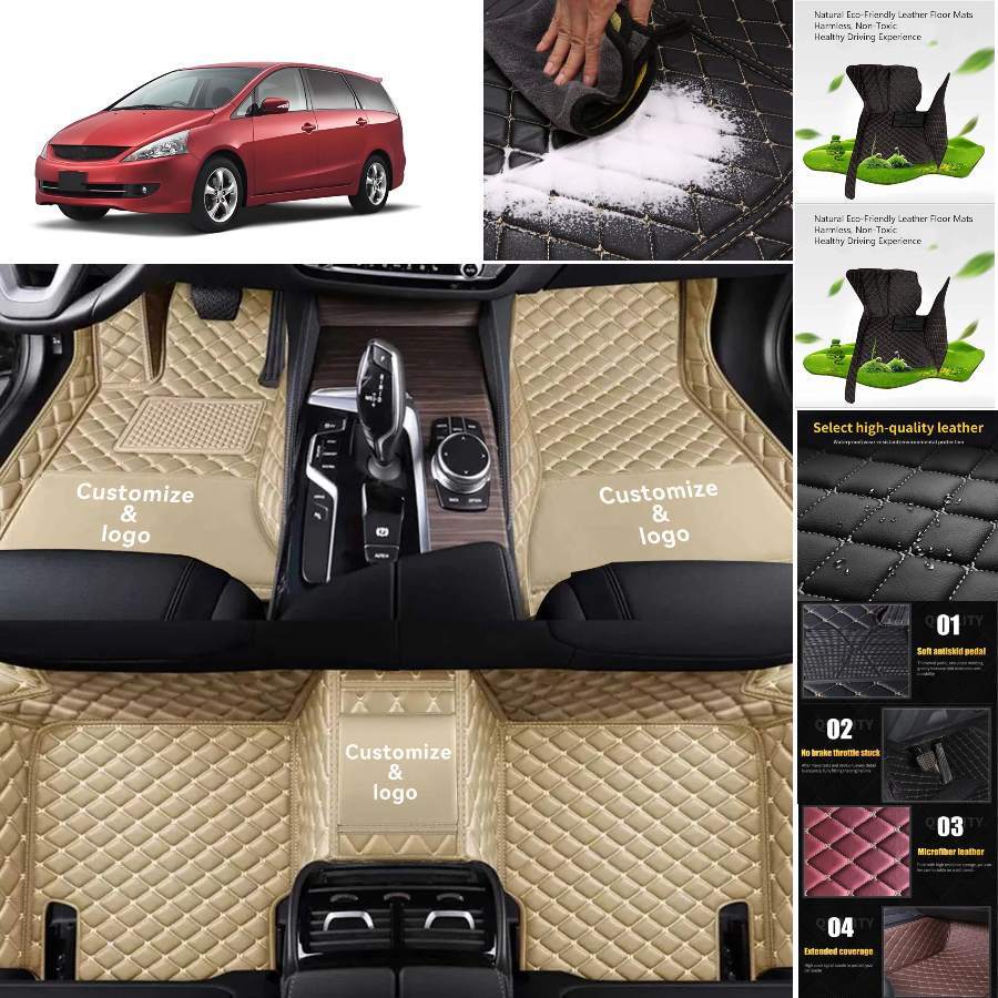 Custom Waterproof Floor Mats for Mitsubishi Grandis Auto Liners Rugs