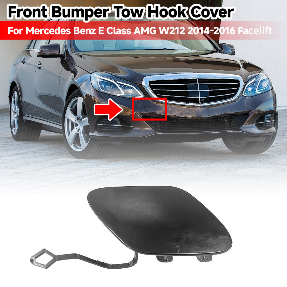 Front Bumper Tow Hook Cover For Mercedes-Benz W212 E250 E350 E400 E550 2014-2016