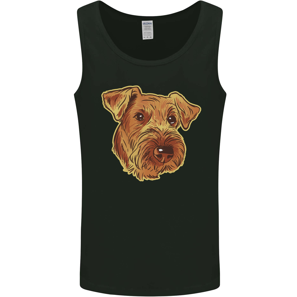 An Airedale Terrier Waterside Bingley Dog Mens Vest Tank Top