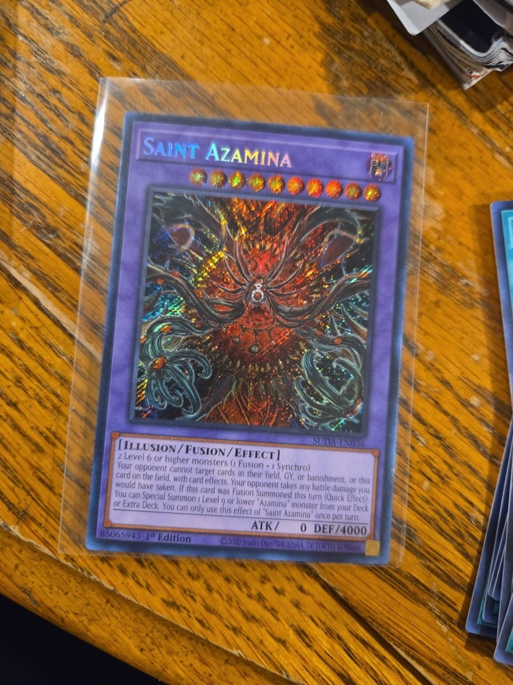 Saint Azamina SUDA-EN036 Supreme Darkness 1st Edition Holo Rare Yugioh Card