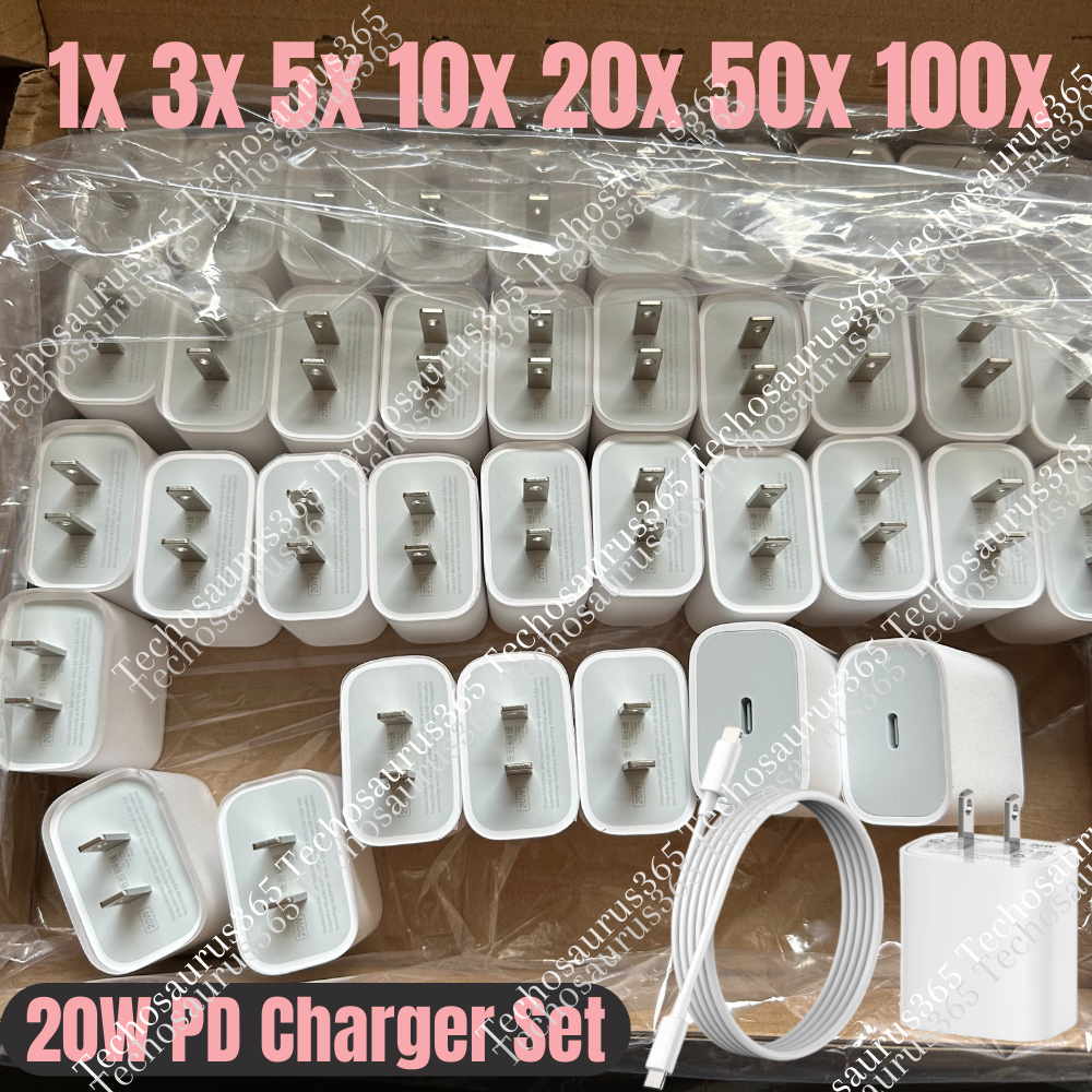 Bulk Lot 20W PD USB C Fast Charger Cable Type C Cord For iPhone 14 13 12 11 8 6