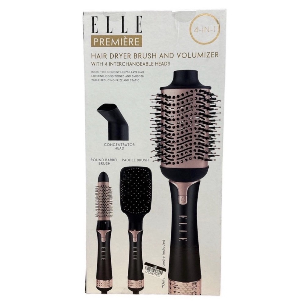 Elle Premiere 4-in-1 Blower Brush - Black