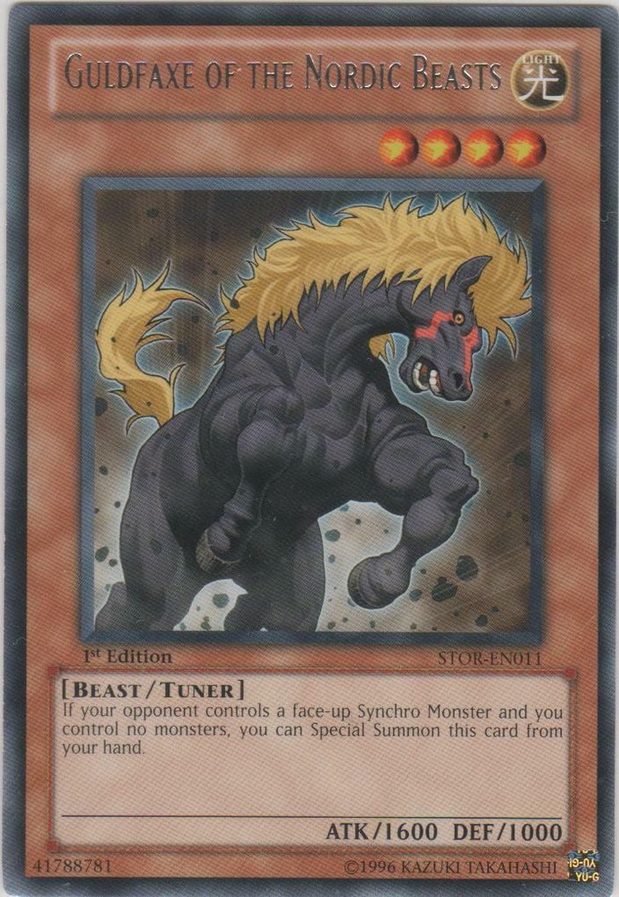 Guldfaxe of the Nordic Beasts - STOR-EN011 - Rare - 1st Edition x3 - Near Mint