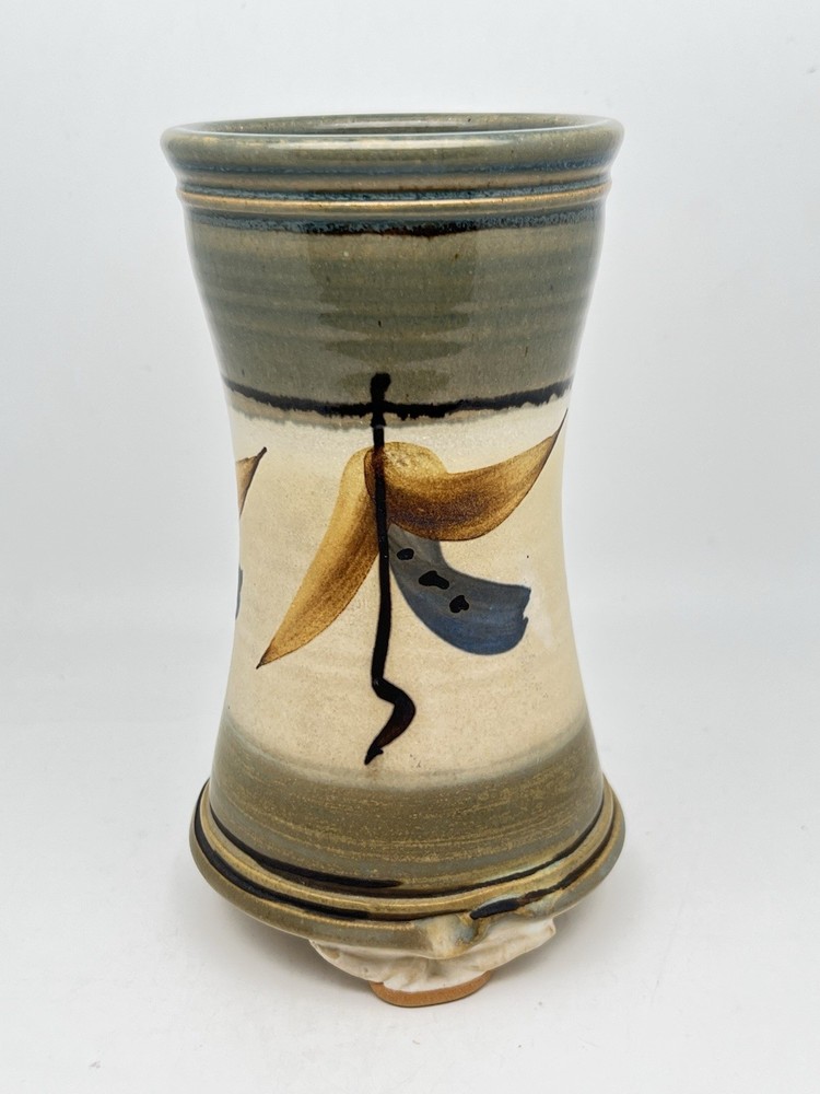 Mark Henderson Signed Studio Art Pottery Ceramic Vase 7 Inches Tall