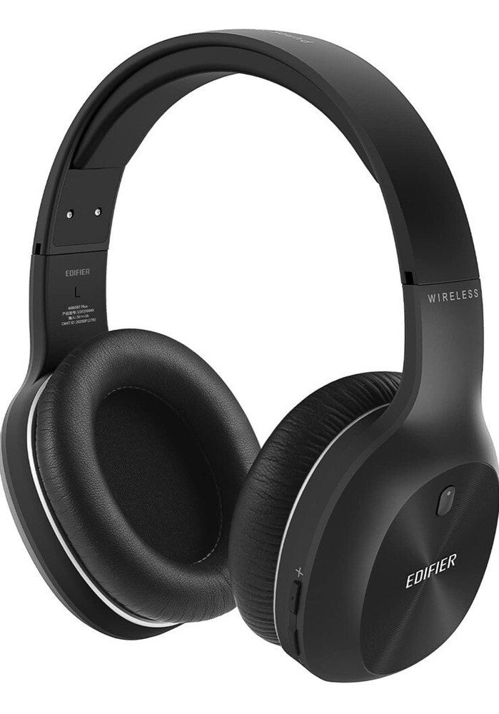 Edifier W800BT Plus Wireless Over-Ear Headphones with Qualcomm Black