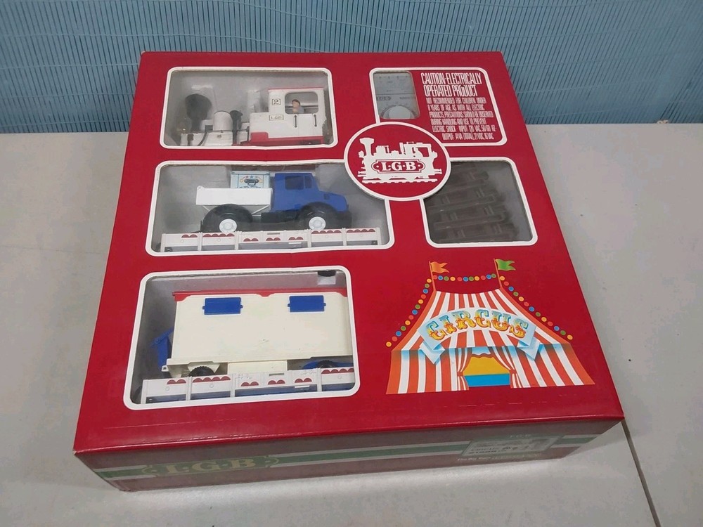 LGB 21988US Circus Starter Set G Scale Complete In Original Box C-7.