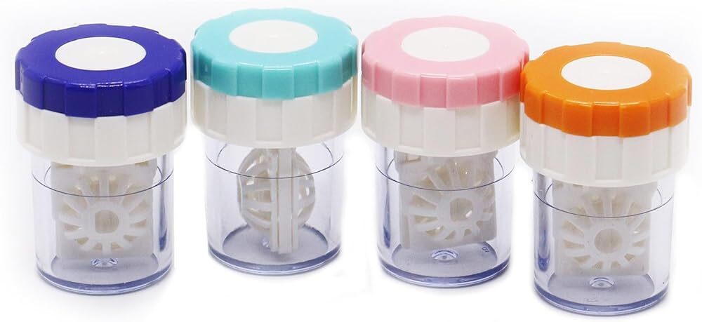 Pomeat 4-Piece Manual Contact Lens Cleaner Washer Set