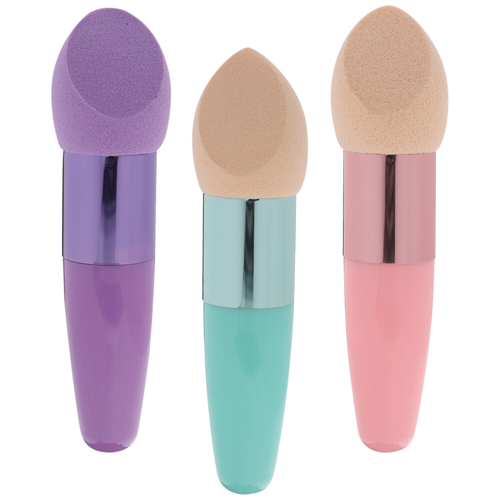3PCS Sponge Brush Makeup Sponge Stick Beauty Foundation Sponges Blending
