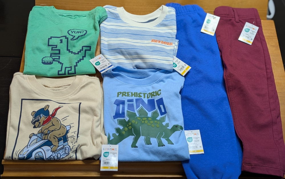 Garanimals Toddler Boy 6pc Clothing Bundle Size 24M & 2T NWT Mix Match