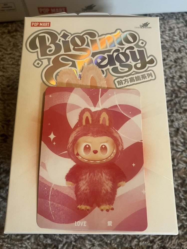 ( FLASH SALE!) POPMART LABUBU The Monsters “LOVE” ”Big Into Energy” Sealed-image