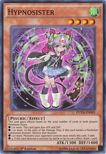 Hypnosister DUEA-EN043 Super Rare 1st Ed Heavily Played Yugioh Card